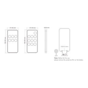 G.W.S. LED 1 Zone Dimming RF Remote Control RM1