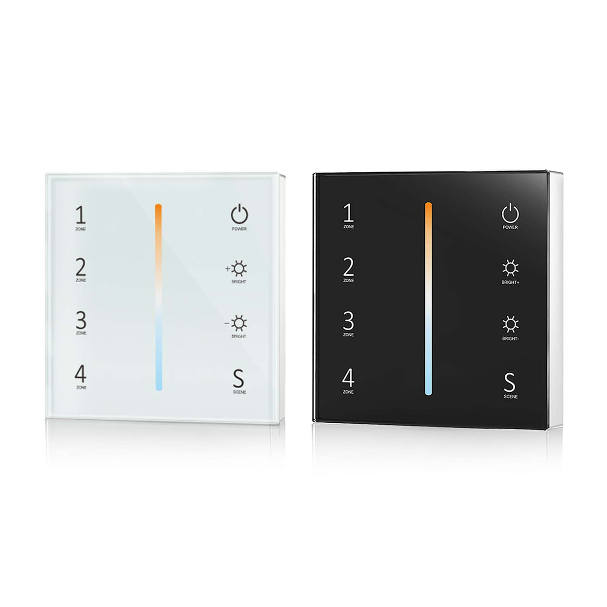 G.W.S. LED 4 Zones CCT Touch Panel Remote Control (2*AAA battery) T22