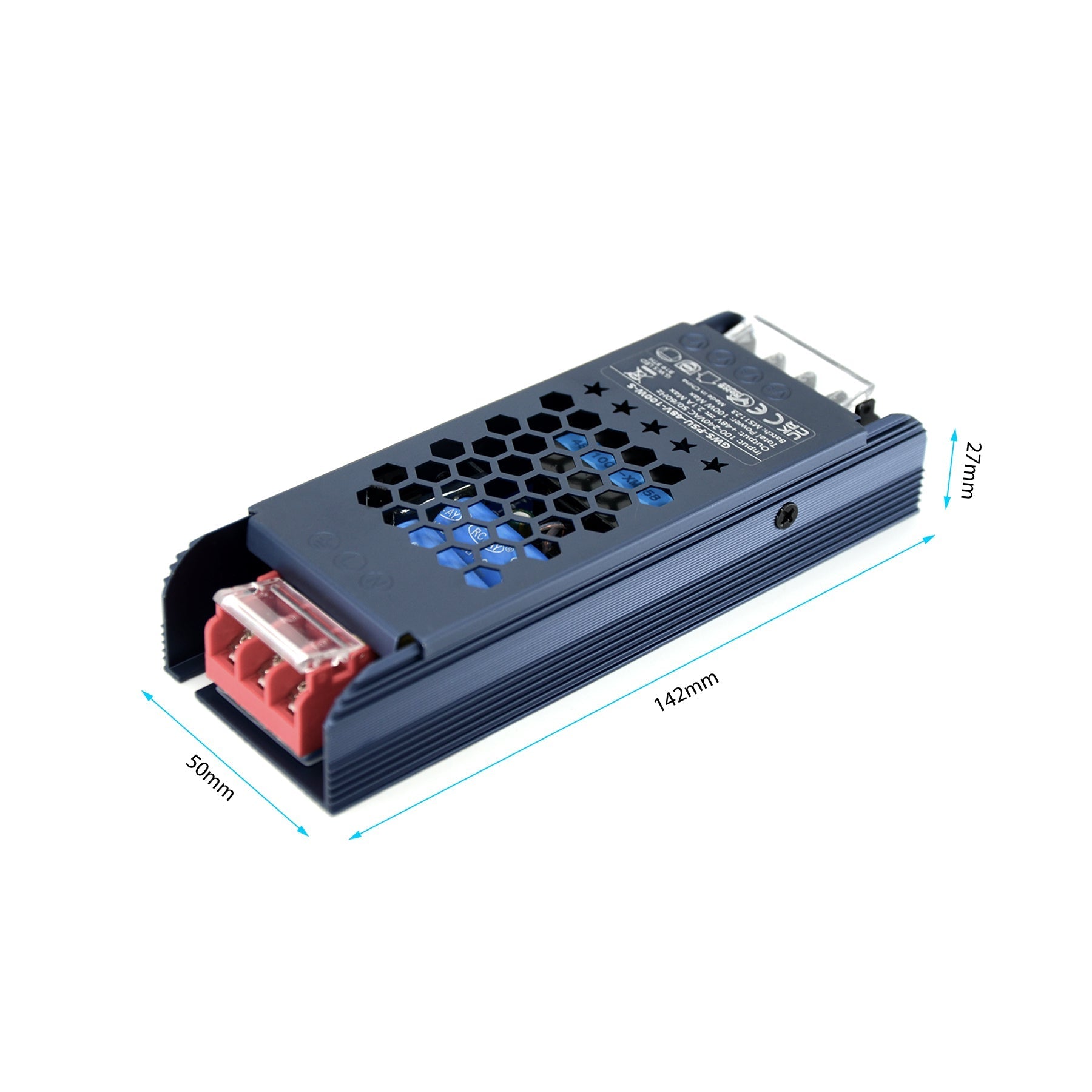G.W.S. LED 48V / 100W LED Slim Driver 48V 100W Non-Waterproof
