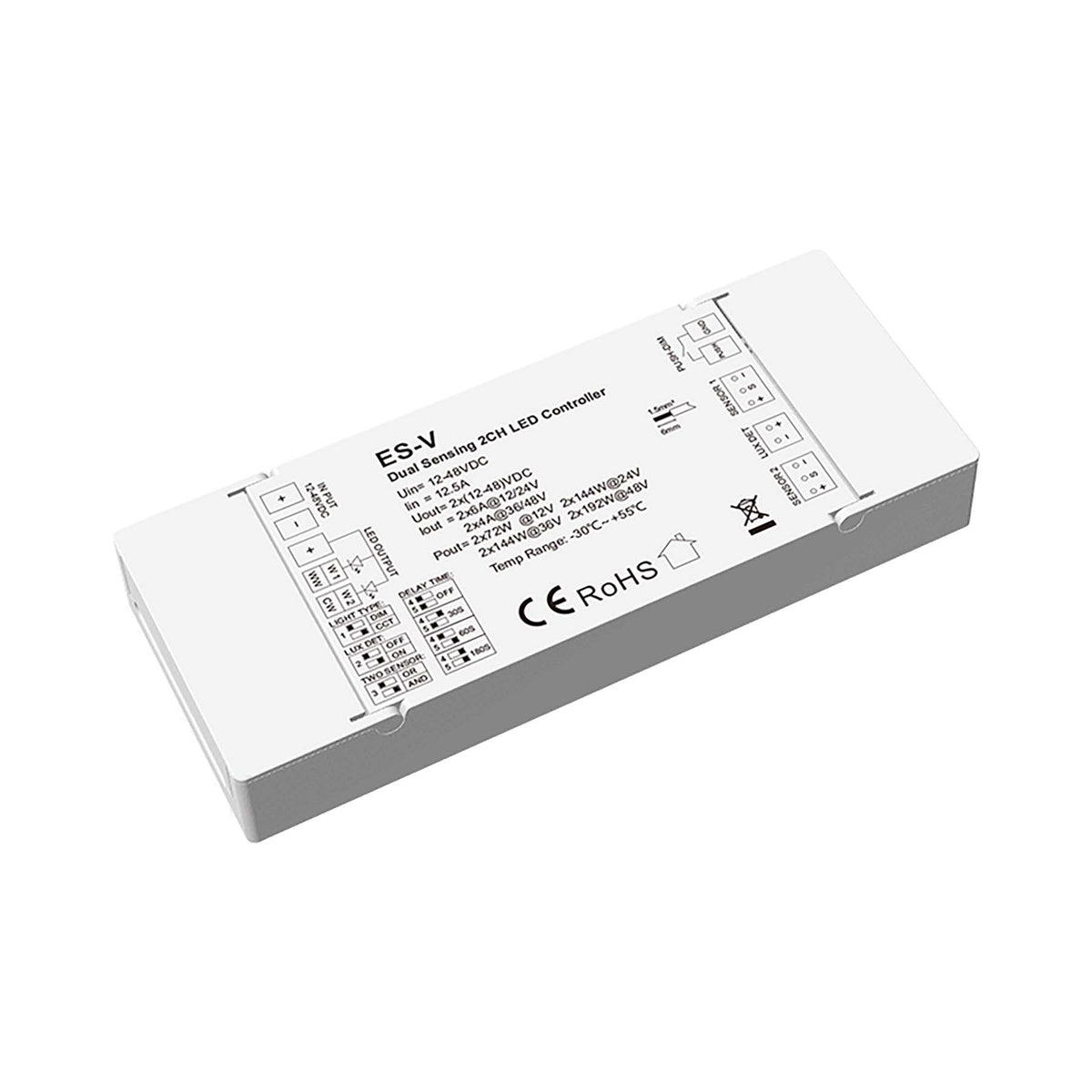 G.W.S. LED LED 12-48V DC Dual Sensing Dimming/CCT Controller ES-V