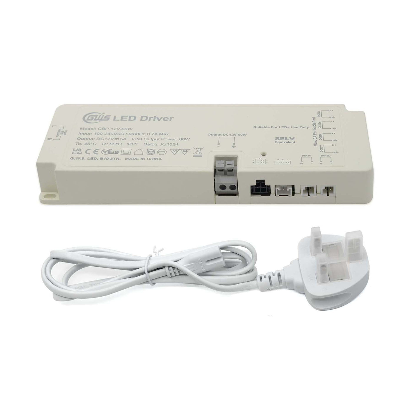 G.W.S. LED LED Drivers/LED Power Supplies LED Plug and Play Multi DuPont Port Driver 12V-24V 24W-100W