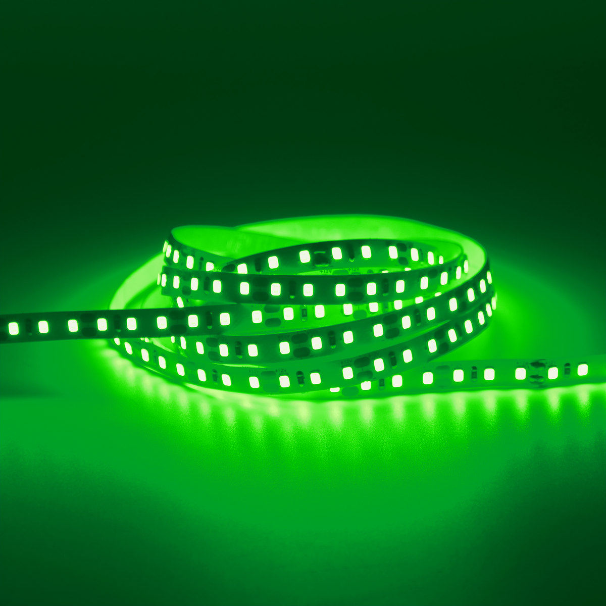 G.W.S. LED LED Strip Lights Strip Only / 5M / Green LED 2835 Strip Light, 5M Reel, IP20, 12V, 120 LEDs/M