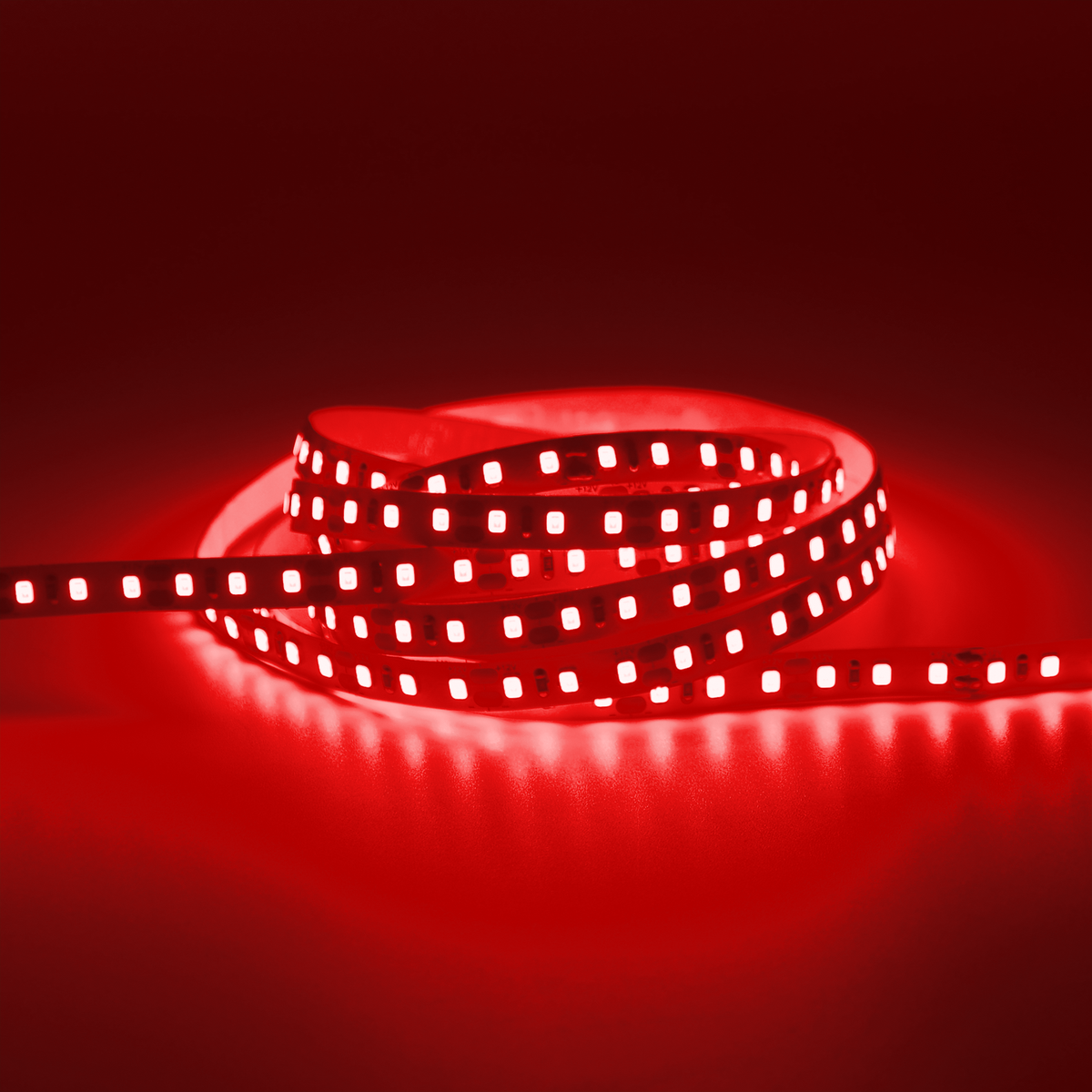 G.W.S. LED LED Strip Lights Strip Only / 5M / Red LED 2835 Strip Light, 5M Reel, IP20, 12V, 120 LEDs/M