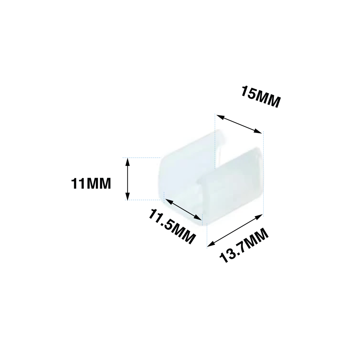 G.W.S. LED Strip Connectors 5 Mounting Bracket Clip For AC COB LED Strip Lights
