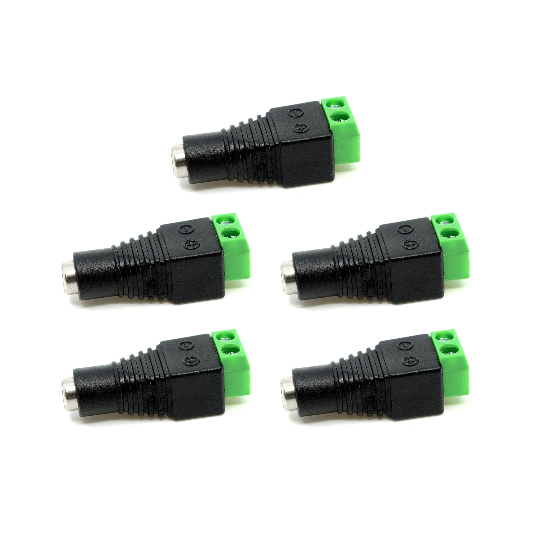 10 Pack 12V DC Male-Female Power Connector Adapter Plug For CCTV Camera Cable