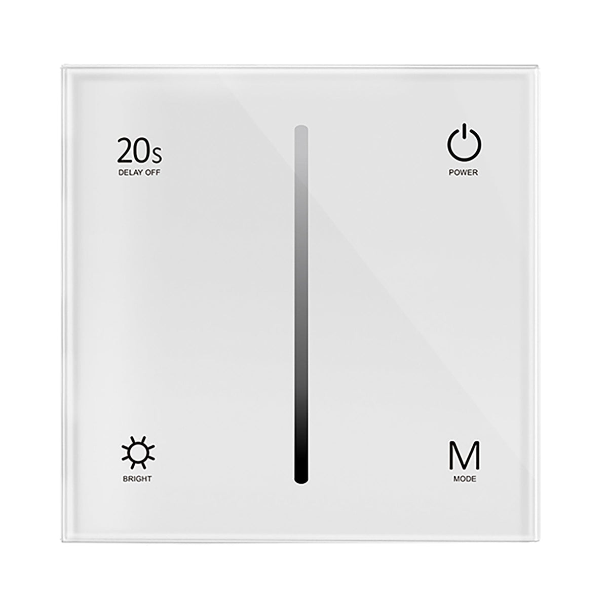 G.W.S. LED White 1 Zone Touch Panel 0-10V Dimmer T18