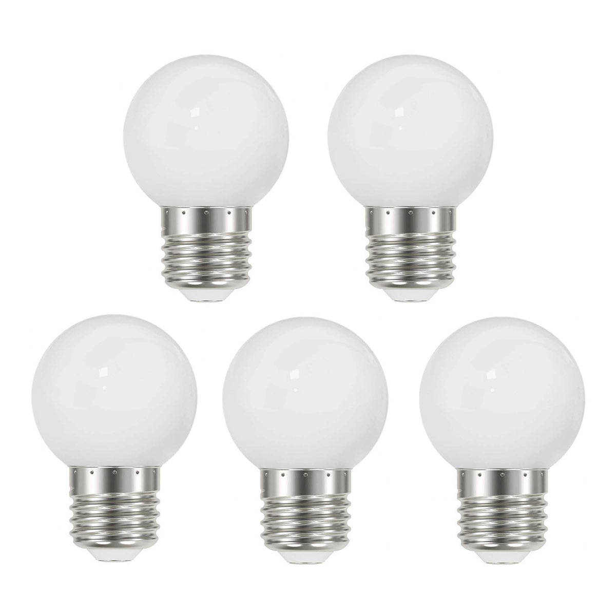 G.W.S LED Wholesale LED Bulbs 3W / Warm White (3000K) / 5 3W E27 Bayonet Festoon LED Coloured Bulb Warm White