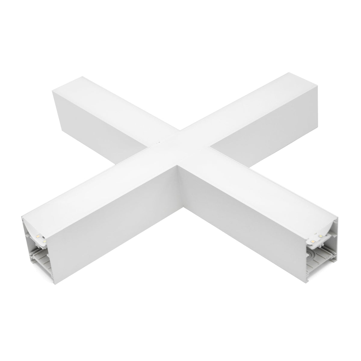 G.W.S LED Wholesale LED Linear Lights White / 3CCT (3000K+4000K+6000K) / No LED Linear Light X Shape Connector Module