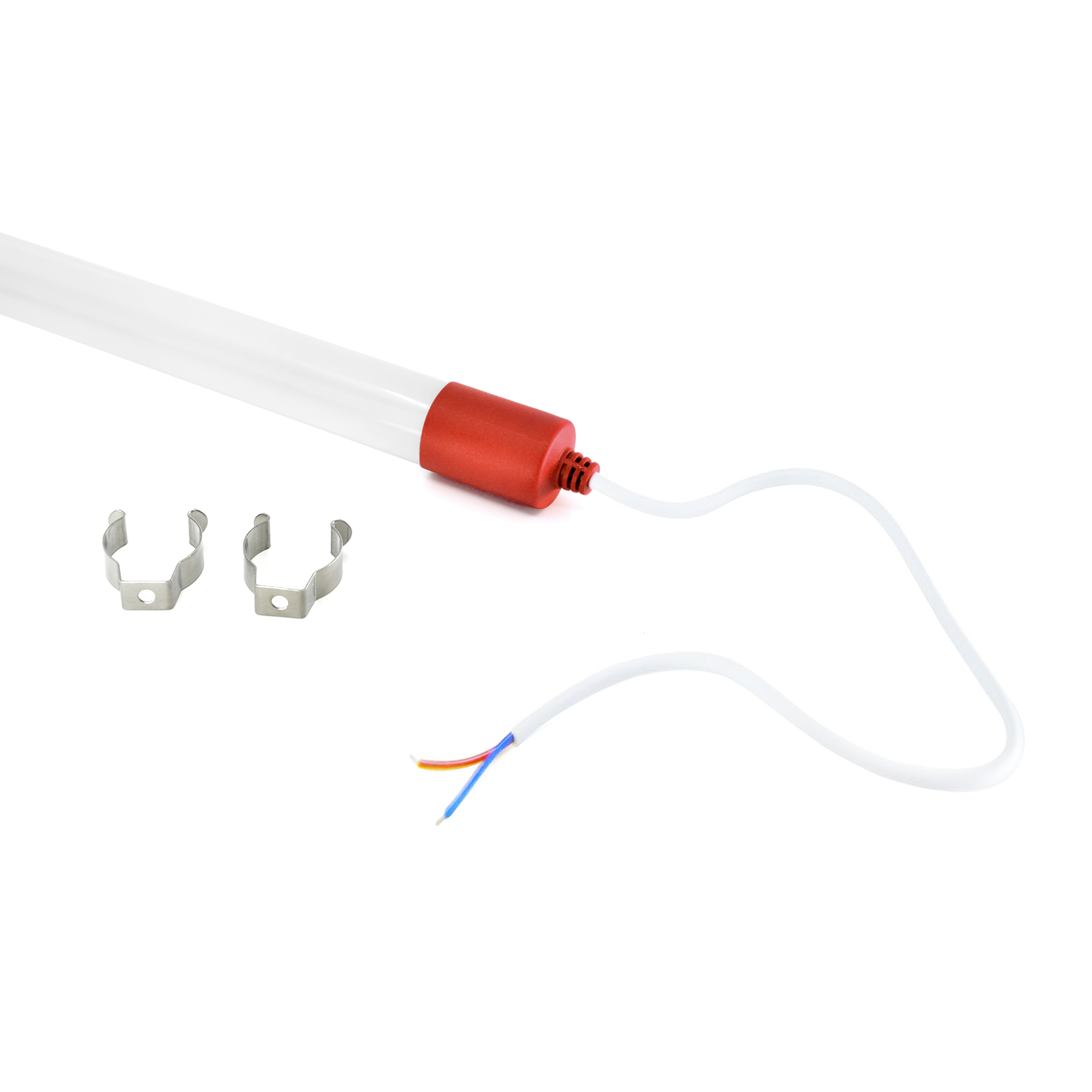 T8 5FT LED Tube Light AC220V 240V Input IP65 Waterproof Red