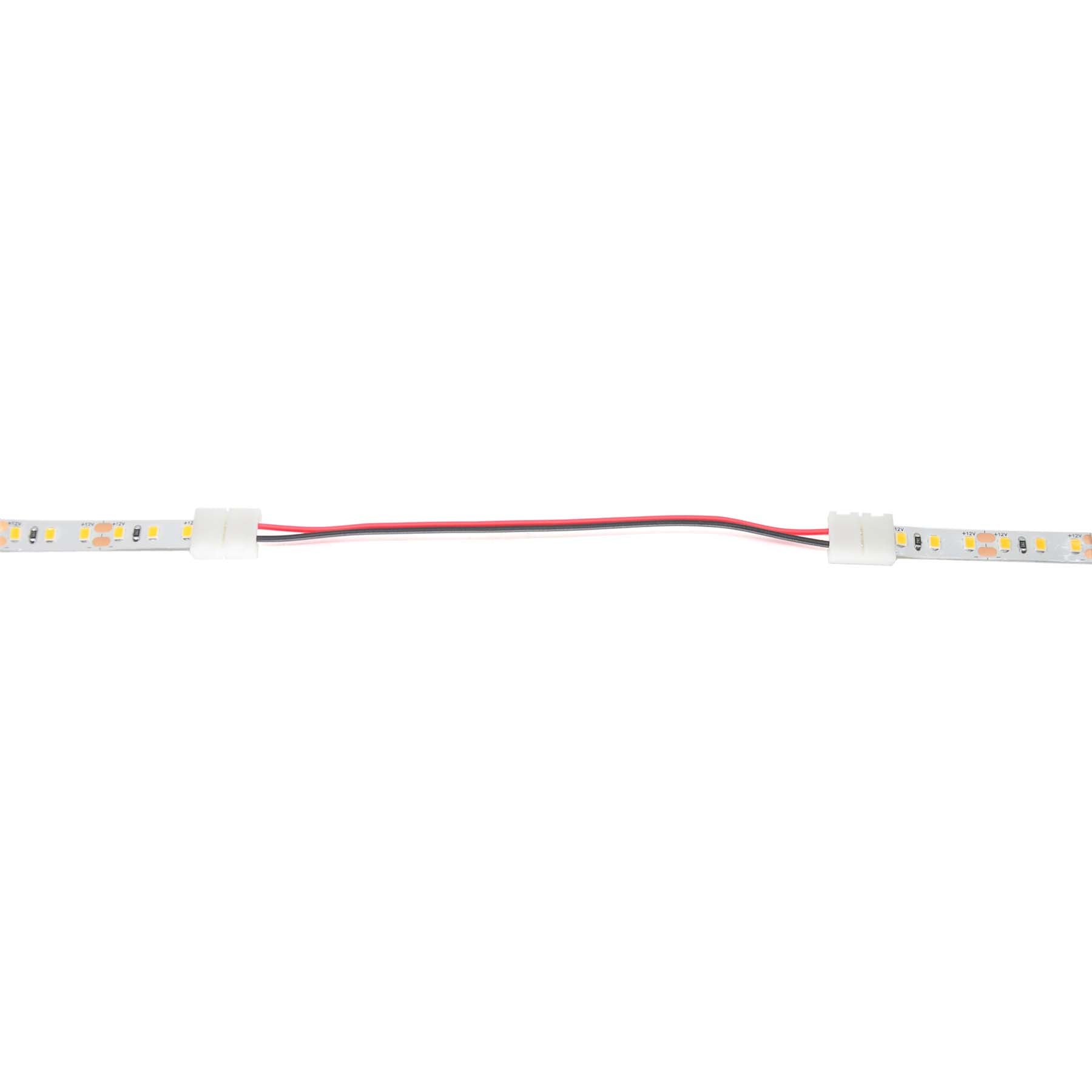 G.W.S LED Wholesale Strip Connectors 2 Pin 2 End Wire Cable For LED Single Colour Strip Lights