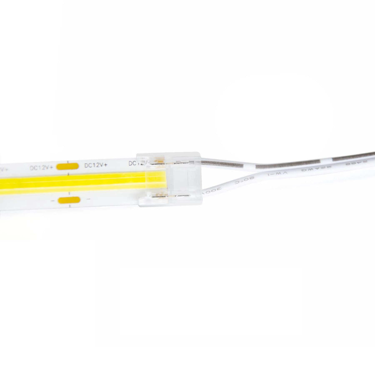 G.W.S LED Wholesale Strip Connectors 2 Pin Strip to Wire Connector For Single Colour LED COB Strip Lights