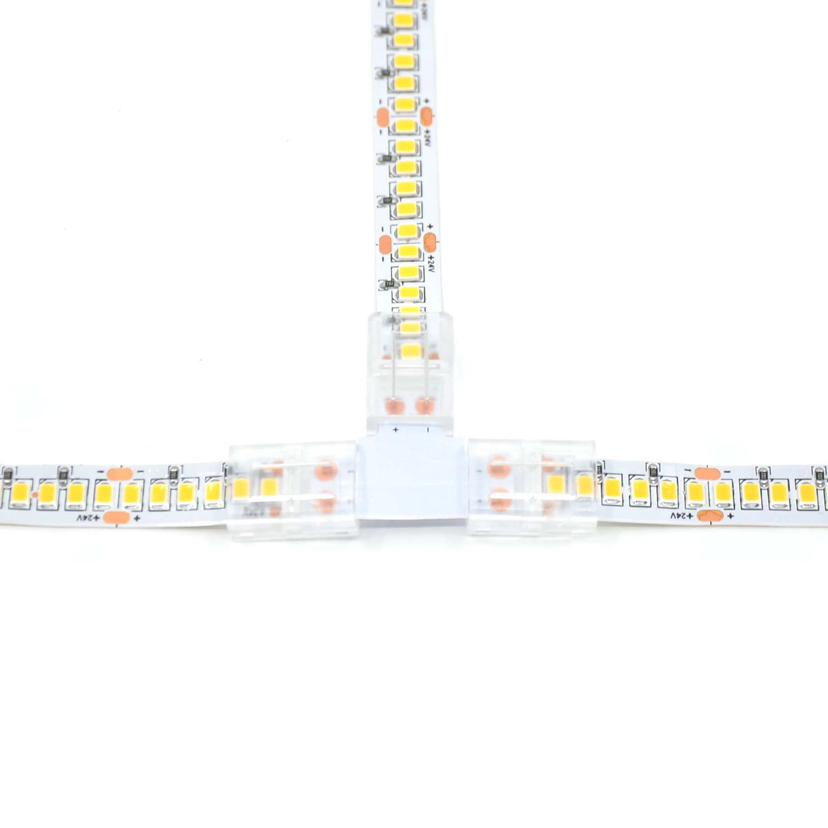 G.W.S LED Wholesale Strip Connectors 2 Pin T Shape Connector For Single Colour LED Strip Lights