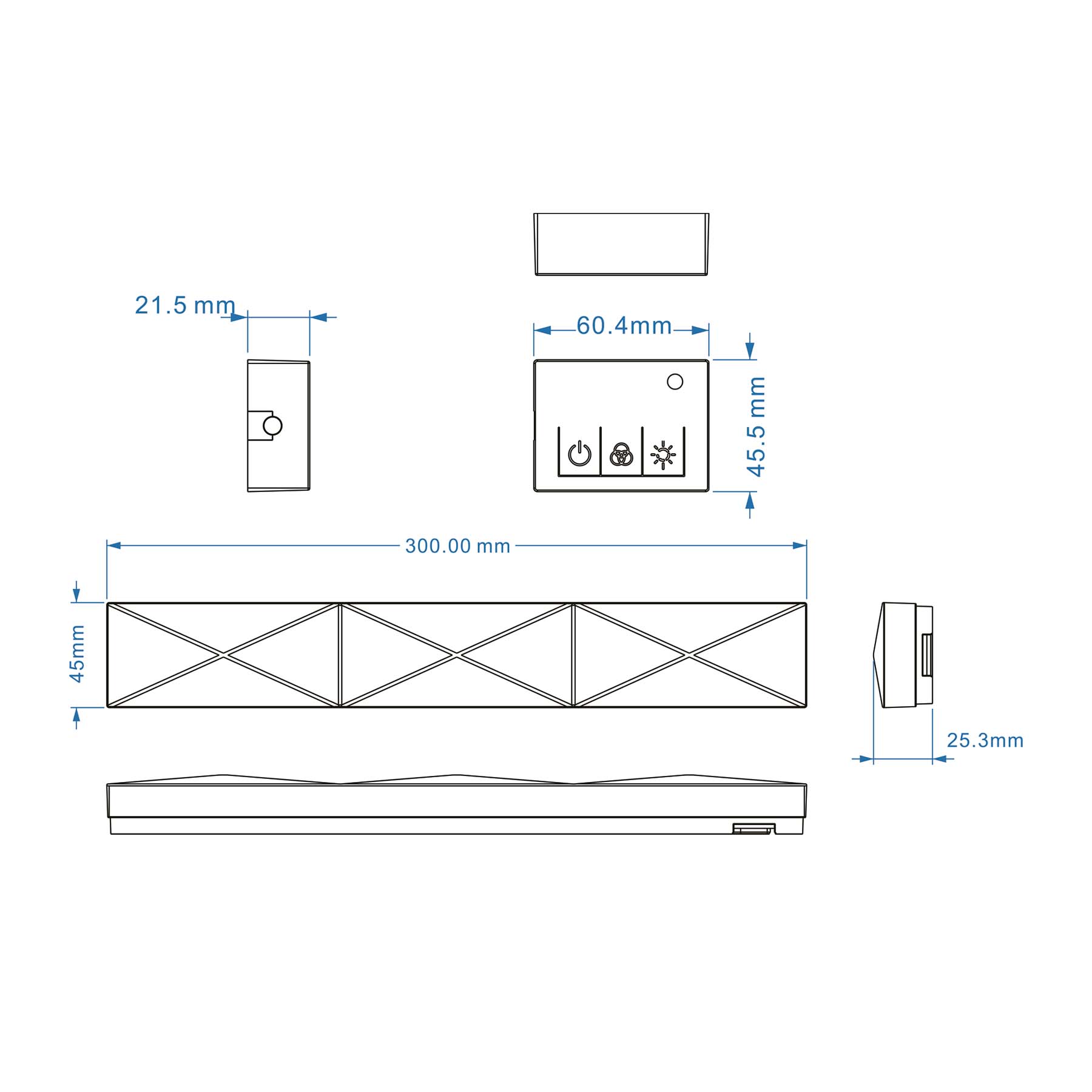 G.W.S. LED RGBIC Dream Colour LED Ambient Wall Light Bar Kit