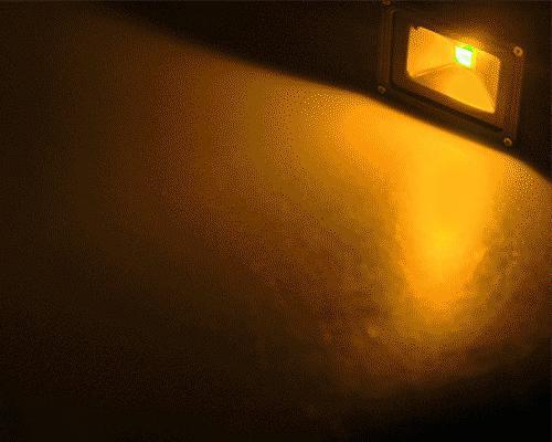 G.W.S LED Wholesale Amber / 30W Slimline 30W Black Casing LED Coloured Flood Light