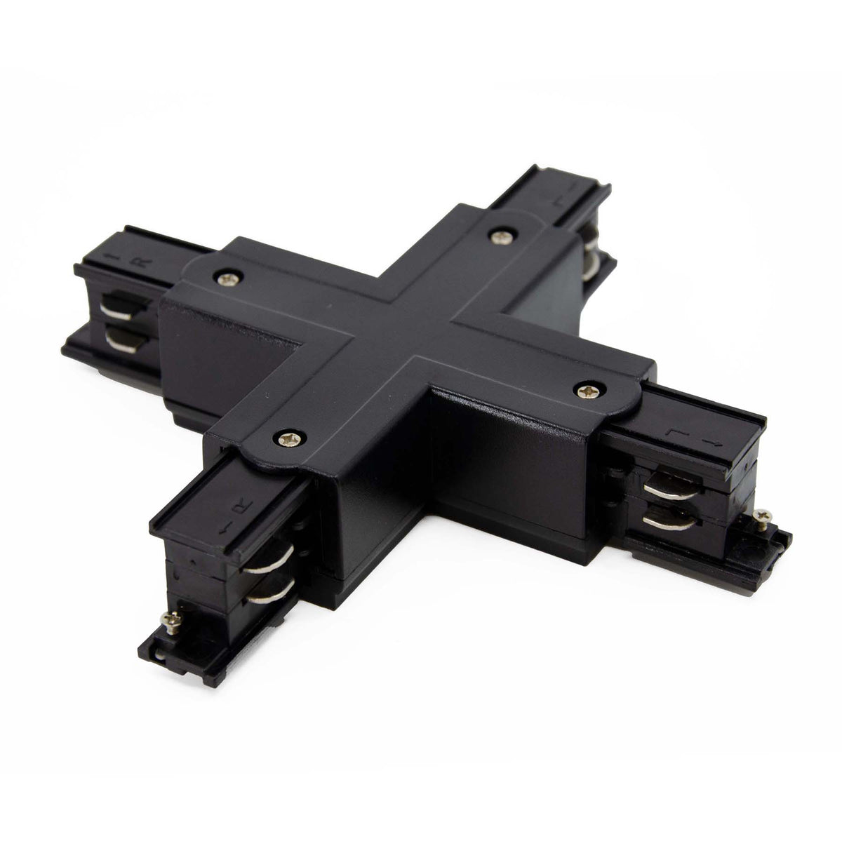 G.W.S LED Wholesale Ltd. 3 Circuits / Black X Shape Connector For LED Track Light