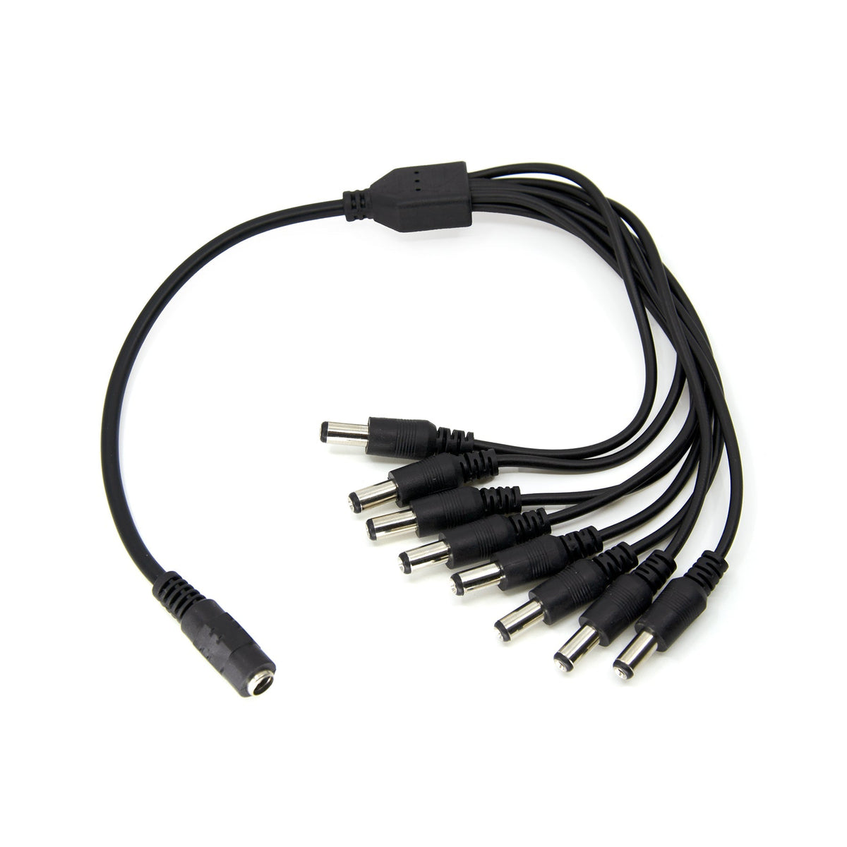 G.W.S LED Wholesale Strip Connectors 1 Female to 8 Male 5.5mmx2.1mm DC Power Splitter Cable