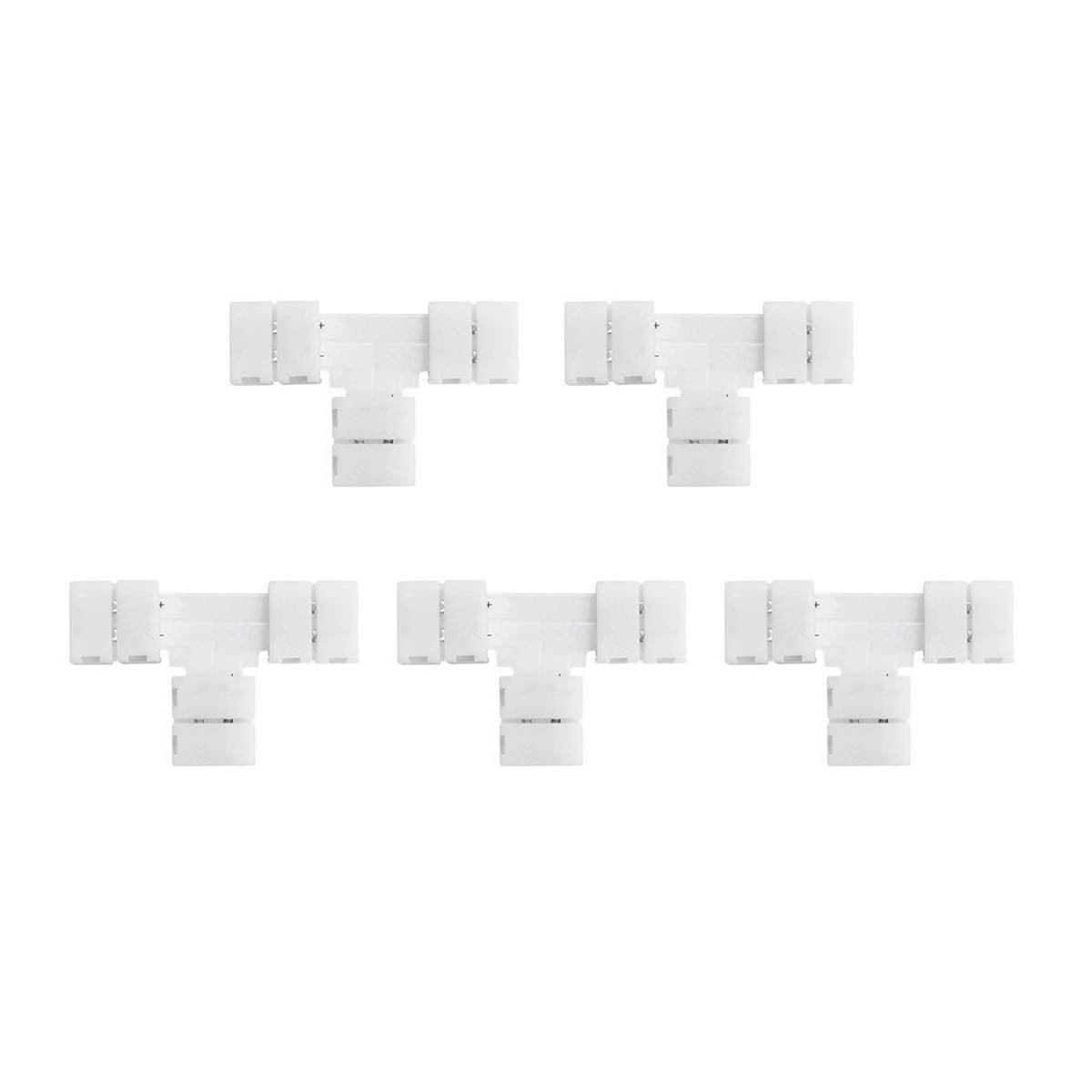 G.W.S LED Wholesale Strip Connectors 2 Pin T Shape Connector For LED Single Colour Strip Lights