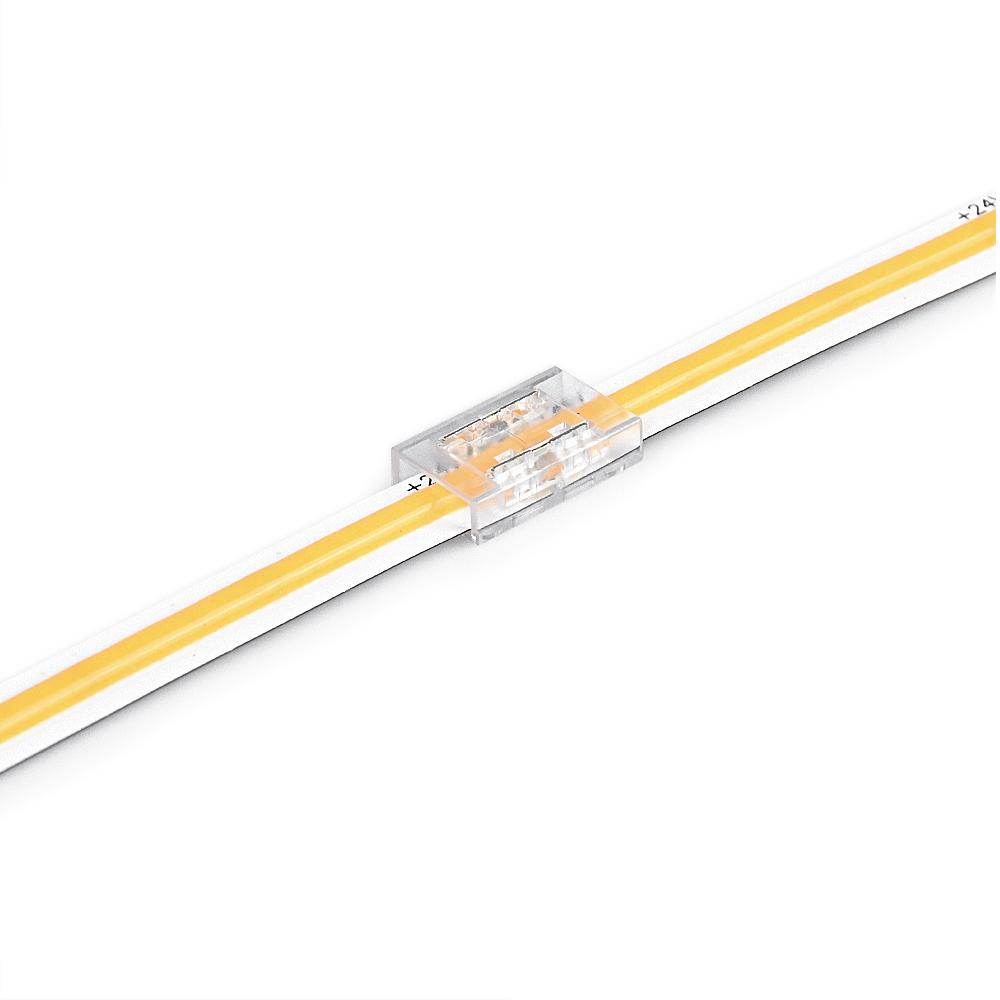 G.W.S LED Wholesale Strip Connectors 5 Straight Connector For Single Colour LED COB Strip Lights