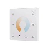 G.W.S. LED 1 Zone CCT Wall Mounted Touch Wheel Panel Remote Control (CR2032 Battery) TW2