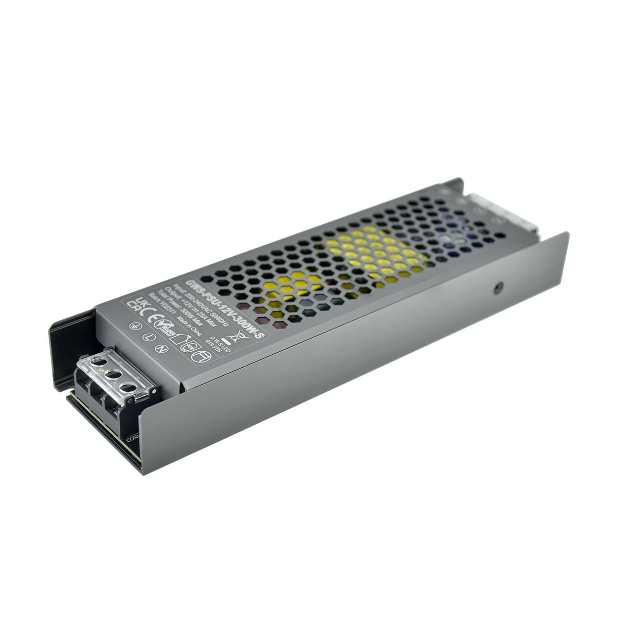 G.W.S. LED 12V / 300W LED Slim Driver 12V 300W Non-Waterproof