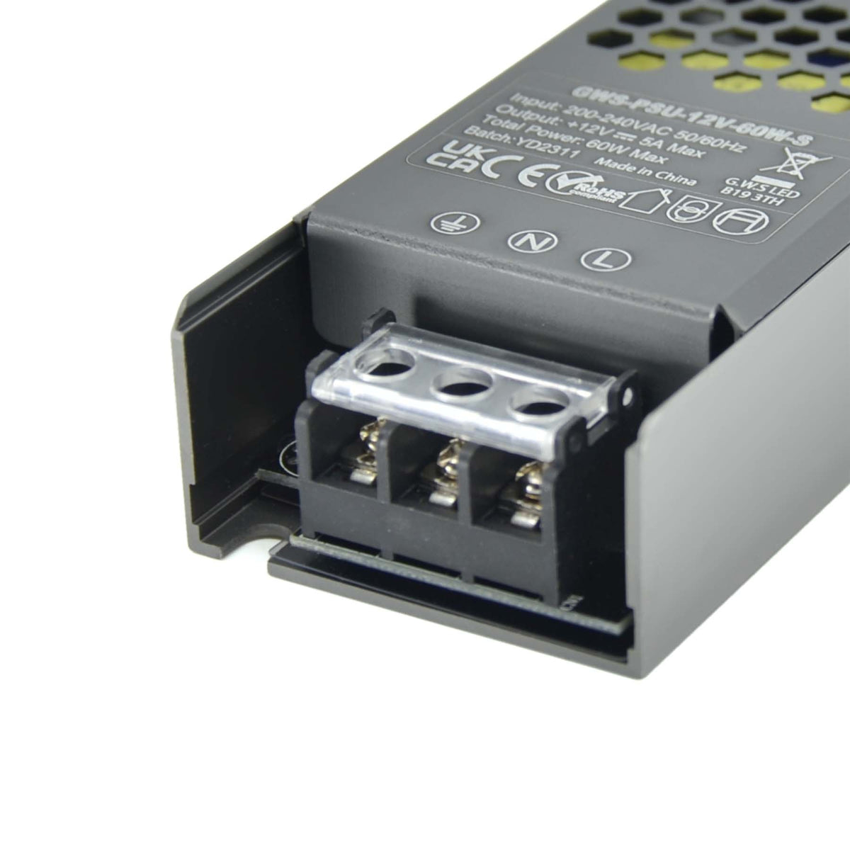 G.W.S. LED 12V / 60W LED Slim Driver 12V 60W Non-Waterproof