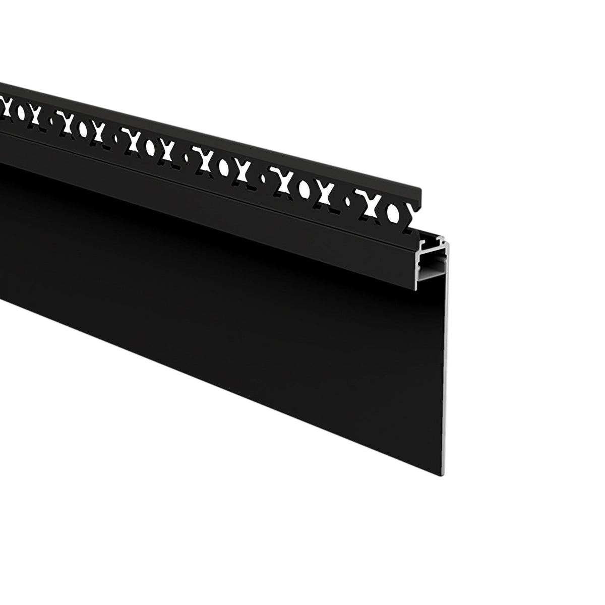 G.W.S. LED 1M / Black Skirting LED Aluminium Profile 830 (POS)