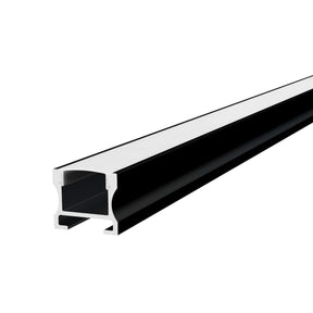 G.W.S. LED 1M / Black Surface Mounted Invisible Brackets LED Aluminium Profile 571 (POS)