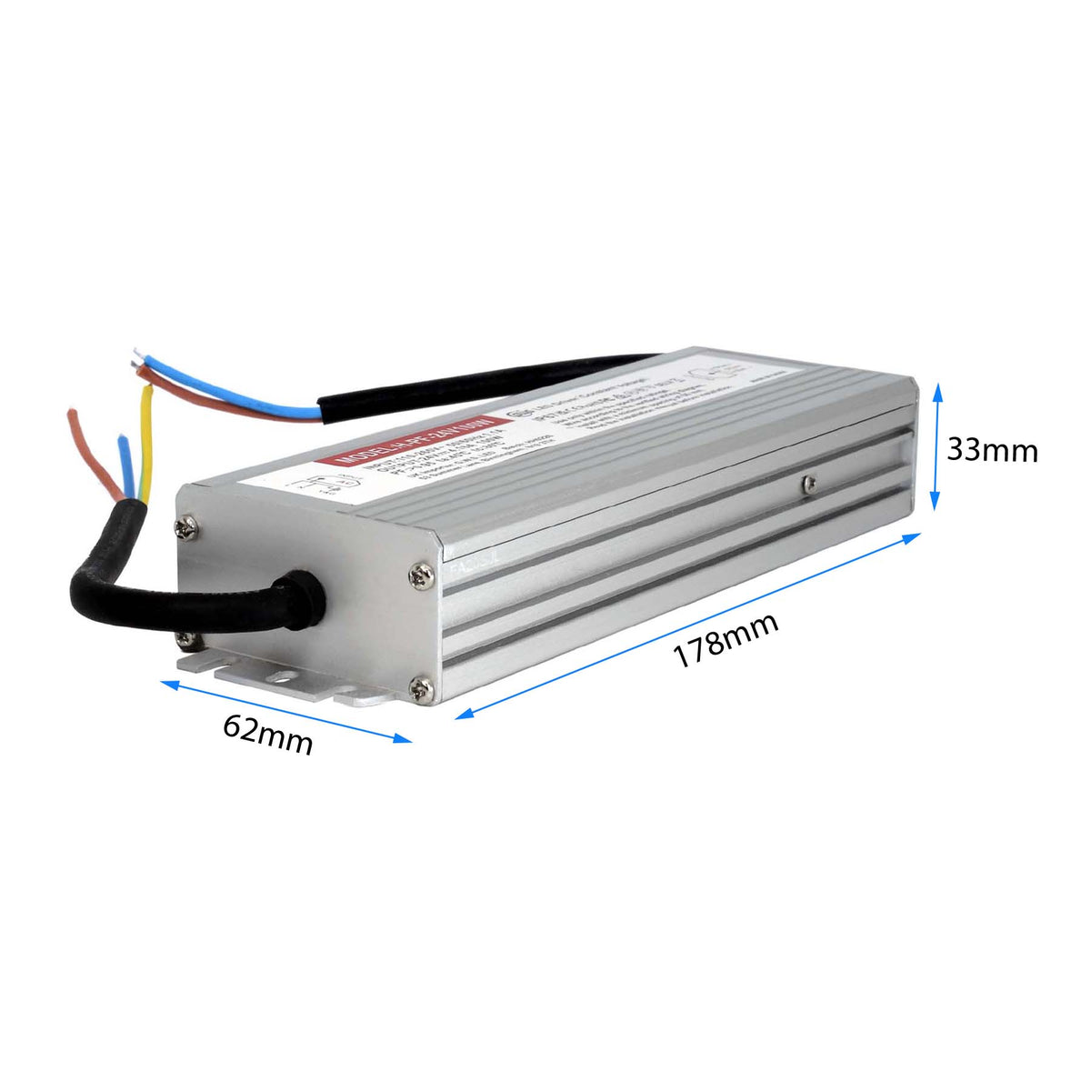G.W.S. LED 24V / 100W LED Slim Power Supply Transformer DC 24V 100W 4.16A IP67