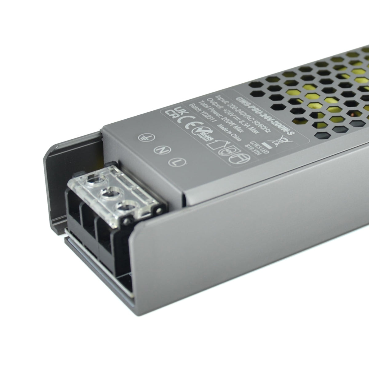 G.W.S. LED 24V / 200W LED Slim Driver 24V 200W Non-Waterproof