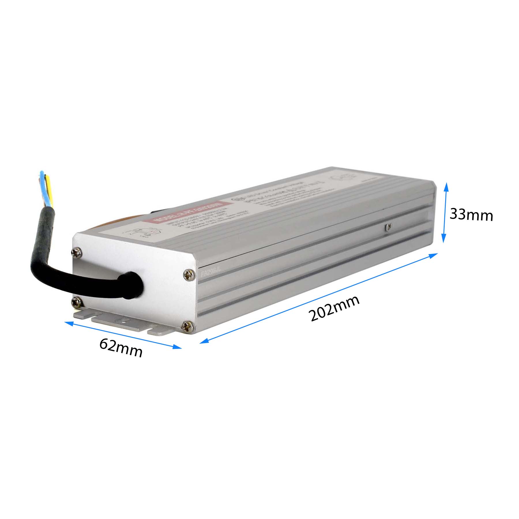 G.W.S. LED 24V / 200W LED Slim Power Supply Transformer DC 24V 200W 8.33A IP67