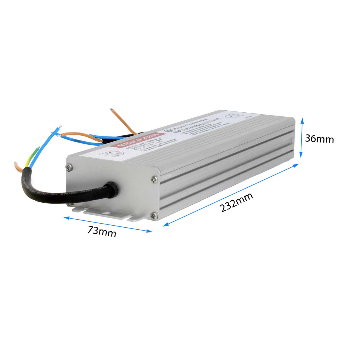 G.W.S. LED 24V / 300W LED Slim Power Supply Transformer DC 24V 300W 12.5A IP67