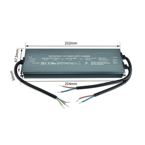 G.W.S. LED 24V / 400W LED Slim Driver 24V 400W IP67 Waterproof