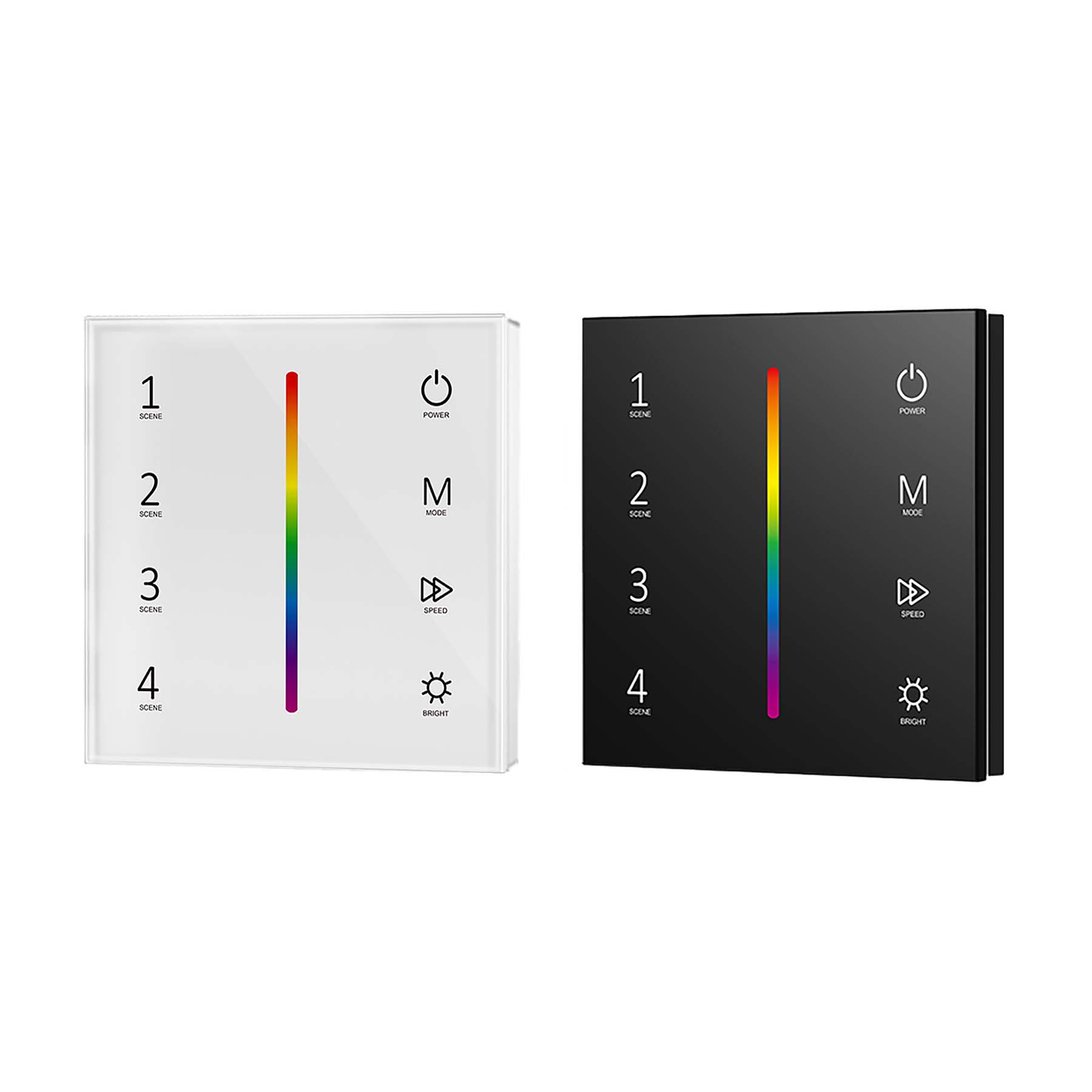 Controlor Touch Panel LED 12-24V DC RGB Controller Touch Panel 3CH*4A 2.4GHz RF T3-1