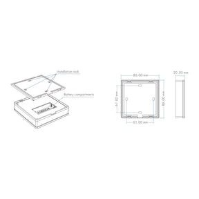 G.W.S. LED 4 Zones CCT Touch Panel Remote Control (2*AAA battery) T22