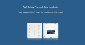 G.W.S. LED 4 Zones CCT Touch Panel Remote Control (2*AAA battery) T22