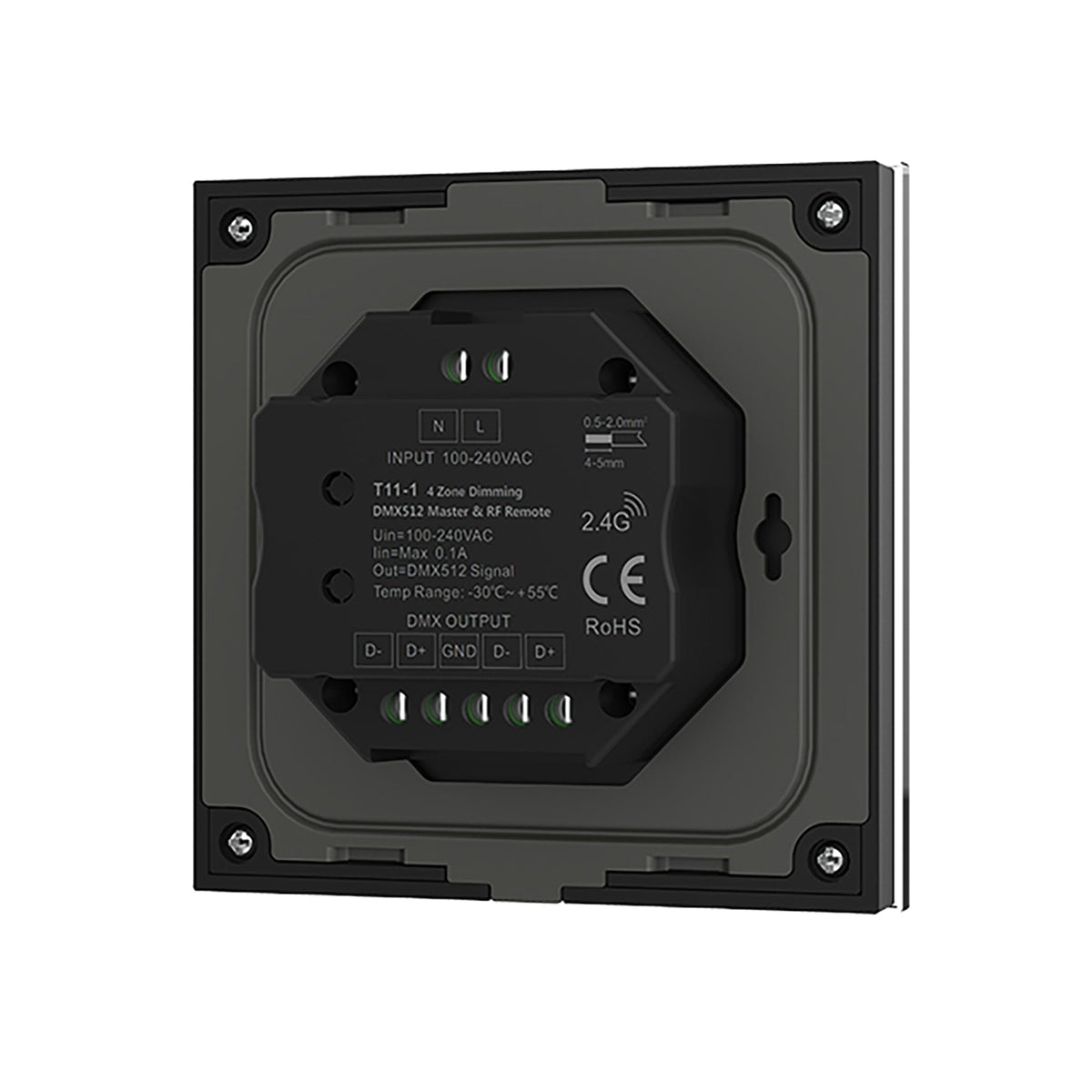 Control 4 Dimming Module 4 Zone Dimming Remote Control 2.4GHz RF 100-240V AC Input T11-1