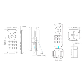 G.W.S. LED 4 Zones Dimming RF Remote Control RT6