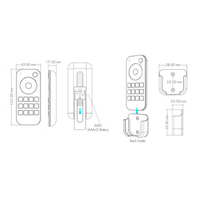 G.W.S. LED 4 Zones RGB/RGBW RF Remote Control RT9