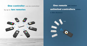 G.W.S. LED 4 Zones RGB/RGBW RF Remote Control RT9
