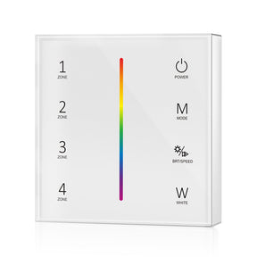 G.W.S. LED 4 Zones RGB/RGBW Touch Panel Remote Control (2*AAA Battery) T24