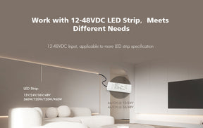 G.W.S. LED 5CH*6A 12-48VDC WiFi & RF 5 in 1 CV Controller V5-L(WT) (Tuya App)