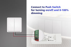 G.W.S. LED 5CH*6A 12-48VDC WiFi & RF 5 in 1 CV Controller V5-L(WT) (Tuya App)