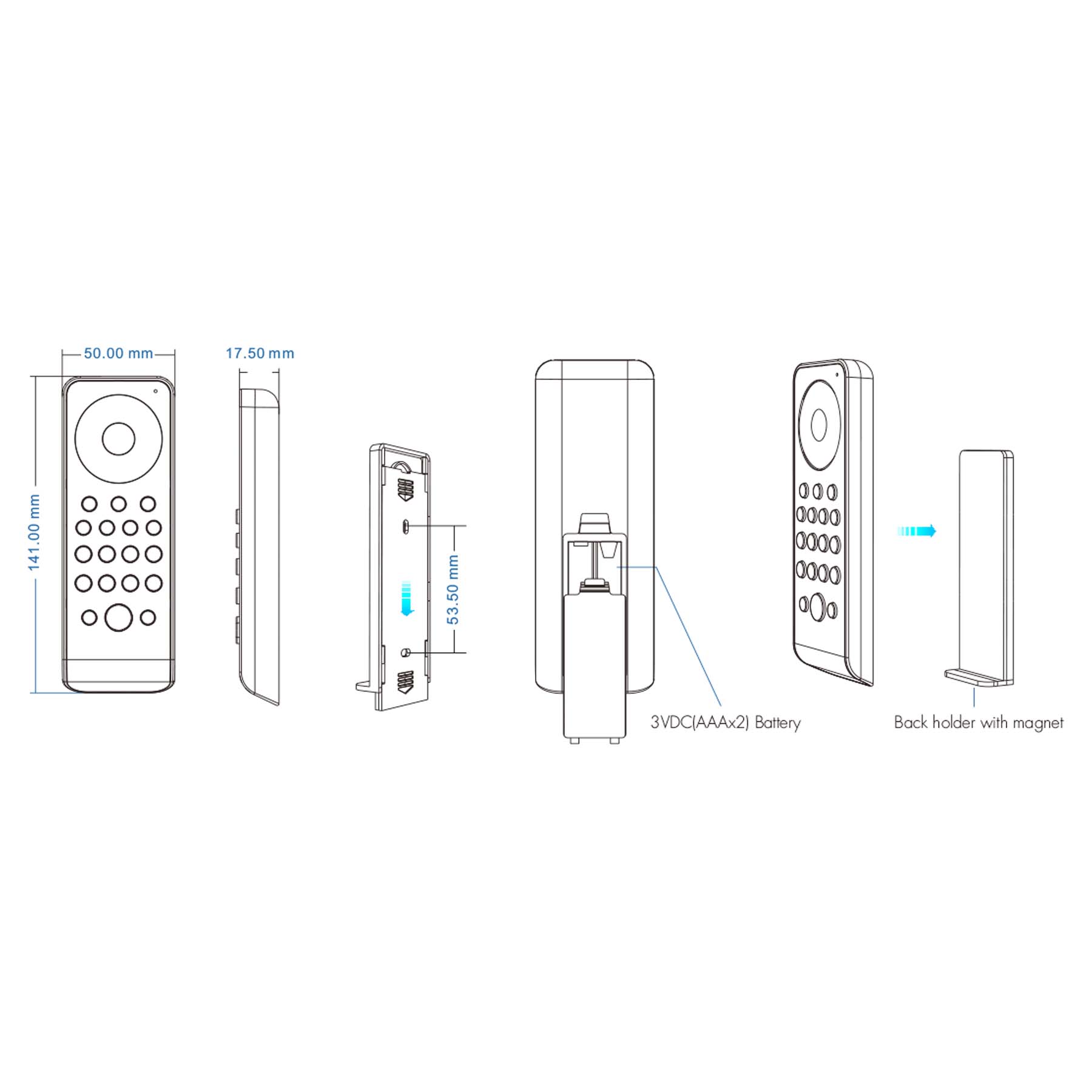 G.W.S. LED 8 Zones RGB/RGBW RF Remote Control RS8
