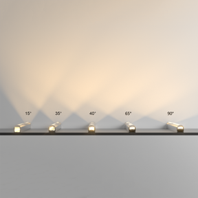 G.W.S. LED Adjustable Beam Angle Surface Mounted LED Aluminium Profile – 15° to 90° (342-M1619)