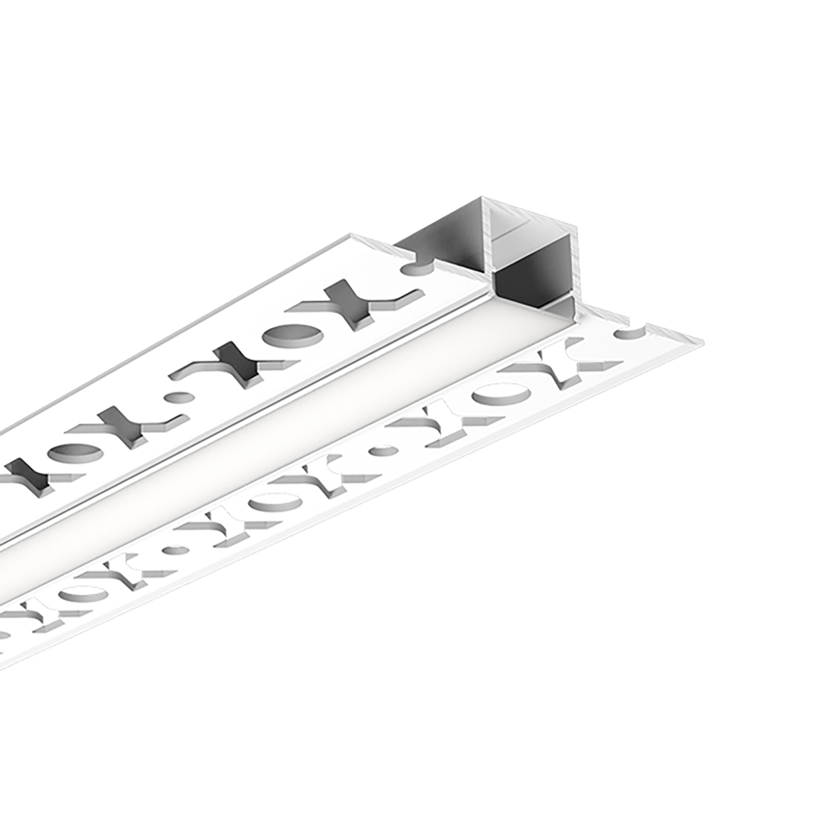 G.W.S. LED Bendable Plaster-In Trimless Recessed LED Aluminium Profile 55x12.9mm (329-C5513)