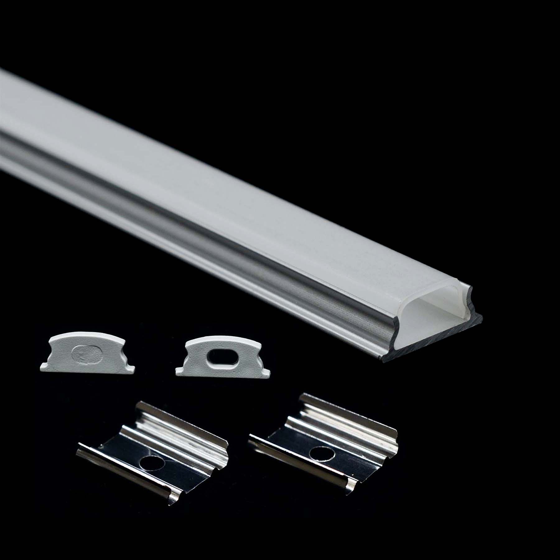 G.W.S. LED Bendable Surface Mounted LED Aluminium Profile 15.1x5mm (551)