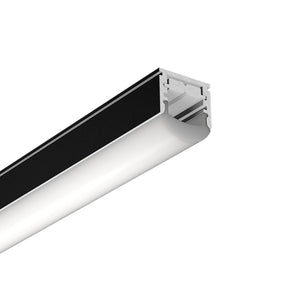 G.W.S. LED Black / 1M / 1 Adjustable Beam Angle Surface Mounted LED Aluminium Profile – 15° to 90° (342-M1619)