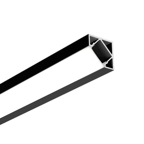 G.W.S. LED Black / 1M / 1 Corner LED Aluminium Profile 18.2x18.2mm (011-M1818)