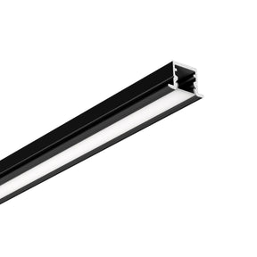G.W.S. LED Black / 1M / 1 Recessed LED Aluminium Profile 14.8x9.9mm (516-Y1510)