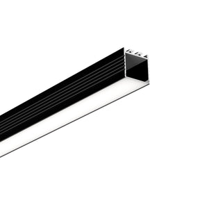 G.W.S. LED Black / 1M / 1 Surface Mounted LED Aluminium Profile 35x35mm (111-M3535)